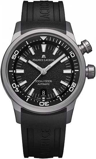 Maurice Lacroix Pontos Diver Gent Automatic Titanium 42mm Set PT6248-TT03L-330-2