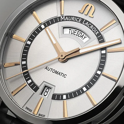 Maurice Lacroix Pontos Gent Day-Date Automatic Steel PT6358-SS001-230-2