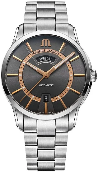 Maurice Lacroix Pontos Gent Day-Date Automatic Steel PT6358-SS002-333-1