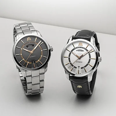 Maurice Lacroix Pontos Gent Day-Date Automatic Steel PT6358-SS002-333-1