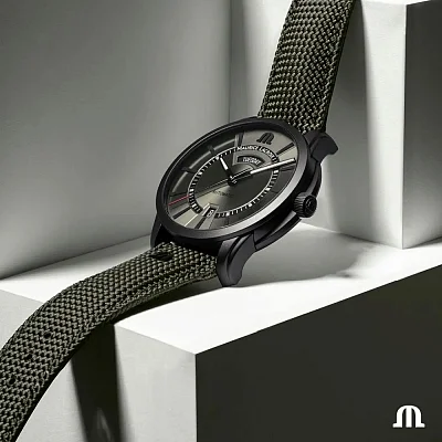 Maurice Lacroix Pontos Gent Day-Date Automatic Steel Black DLC Limited Edition PT6358-DLB04-630-5