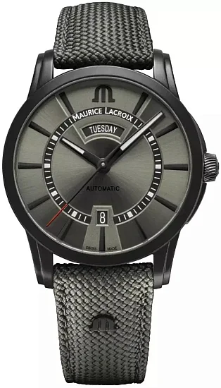 Maurice Lacroix Pontos Gent Day-Date Automatic Steel Black DLC Limited Edition PT6358-DLB04-630-5