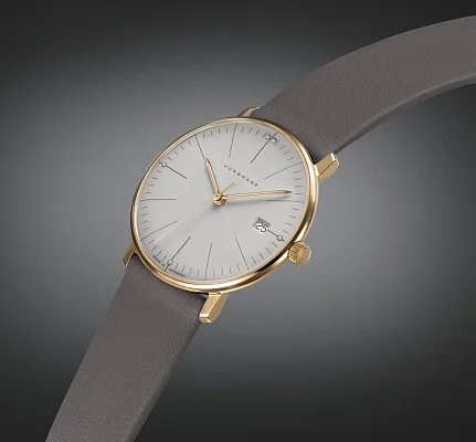 Junghans Max Bill Ladies Sand Gold PVD Sapphire 47/7853.02