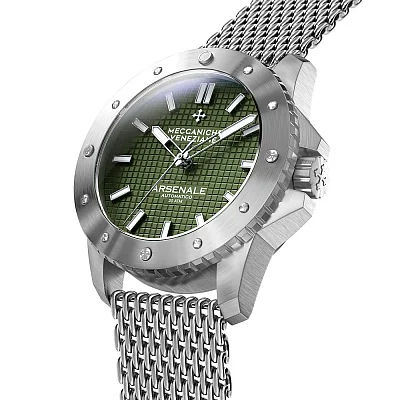 Venezianico Arsenale Automatico Adriatico Green Mesh 1303011A