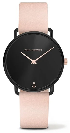 Paul Hewitt Miss Ocean Line Black Sunray Leather Nude PH-M-B-BS-30S