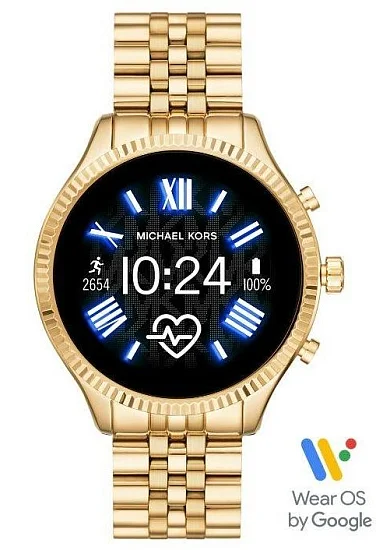 Michael Kors Lexington Digital Smartwatch HR GPS GEN 5 Yellow Gold MKT5078