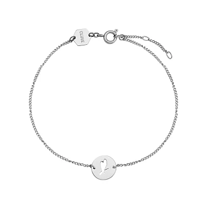 Cluse Minuit Heart Silver Mesh Gift Box ZESTAW Valentine CLG011