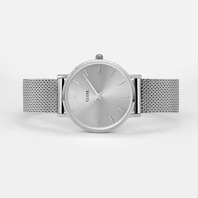 Cluse Minuit Mesh Full Silver CW0101203011