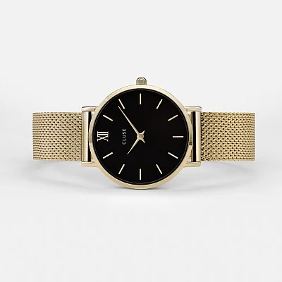 Cluse Minuit Mesh Gold Black CW0101203017