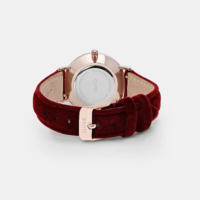 Cluse Minuit Rose Gold Red Velvet CL30042