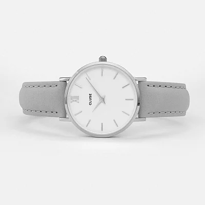 Cluse Minuit Silver White Grey CL30006