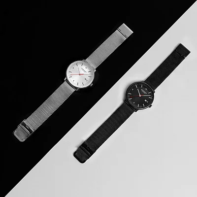 Mondaine Doppio Big-Date Mesh MLE.41210.SM