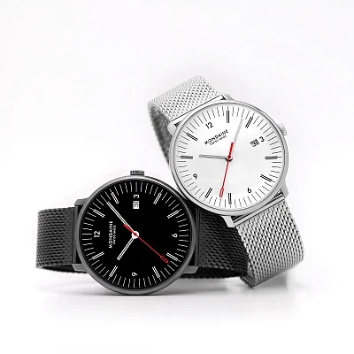 Mondaine Doppio Big-Date Mesh MLE.41210.SM