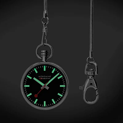 Mondaine SBB Classic Pocket Watch A660.30316.20SBB