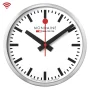 Zdjęcie 5 Mondaine Zegar Ścienny Okrągły Srebrny stop2go MSM.25S11.1