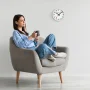 Zdjęcie 8 Mondaine Zegar Ścienny Okrągły Biały A990.CLOCK.10SBB