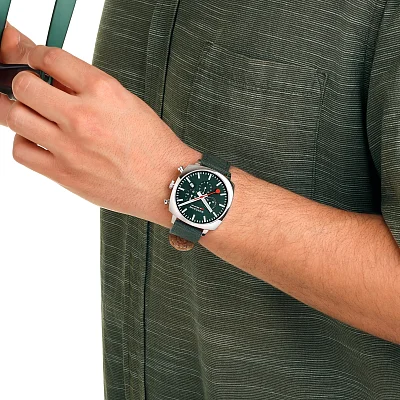 Mondaine SBB Cushion Quartz Chrono BackLight MSL.41460.LF.SET