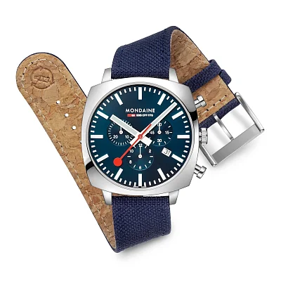 Mondaine SBB Cushion Quartz Chrono Set MSL.41440.LD.SET