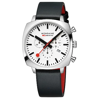 Mondaine SBB Cushion Quartz Chrono Vegan Strap & Mesh Set MSL.41410.LBV.SET
