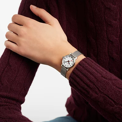 Mondaine SBB evo2 Quartz Lady Mesh MSE.26110.SM