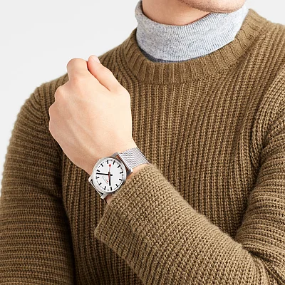 Mondaine SBB Simply Elegant Mesh A638.30350.16SBZ