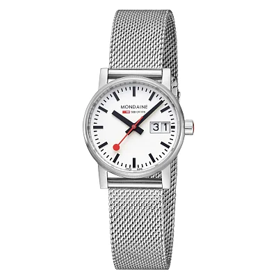 Mondaine SBB evo2 Lady Quartz Big-Date Mesh MSE.30210.SM