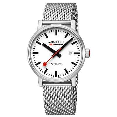 Mondaine SBB evo2 Automatic Date Mesh MSE.40610.SM
