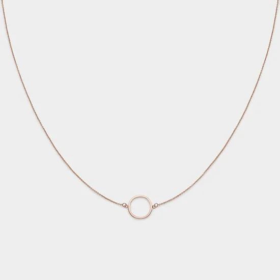 Cluse Naszyjnik Essentielle Rose Gold Open Circle Choker CLJ20002