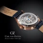  Zdjęcie 6 Carl von Zeyten Triberg Automatic Skeleton Rose Gold PVD Limited Edition Sapphire CVZ0013RBLS