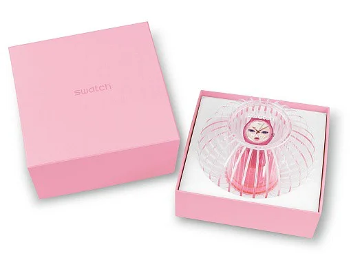 Swatch New Gent Artists Collection Uma Wang Pink Wraith SUOZ108S
