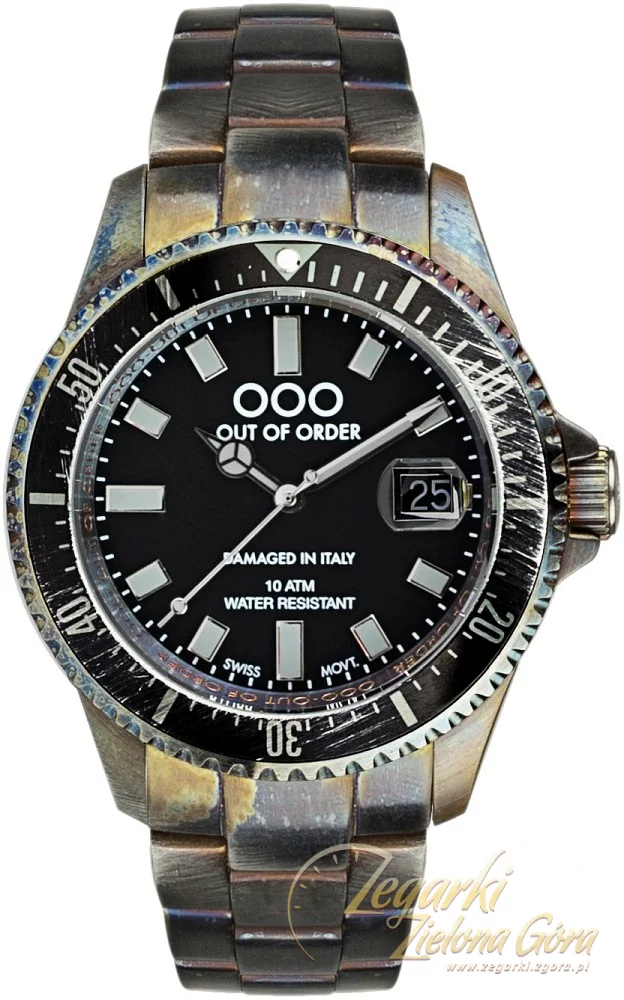 Montre Out Of Order Casanova Acier Turquoise Bronze - Neuve Avec étiquettes, Quartz, 44 Mm, étanche 100m