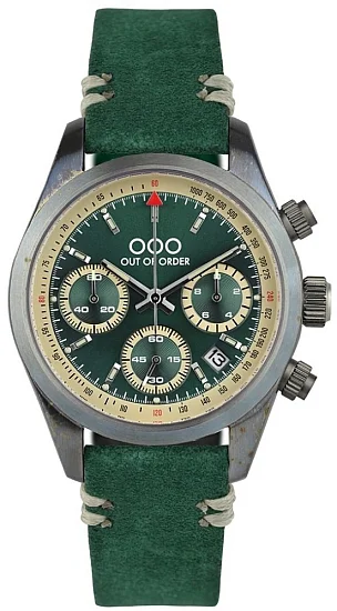 OUT OF ORDER Sporty Cronografo Green Quartz OOO001-23VEVE