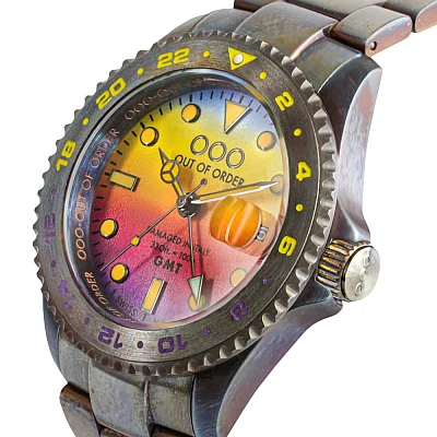 OUT OF ORDER Swiss GMT Los Angeles Quartz OOO.001-19.LA
