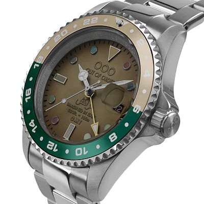 OUT OF ORDER Swiss GMT Marrrakesh Ultra Brushed Quartz OOO.001-19.MA.SS