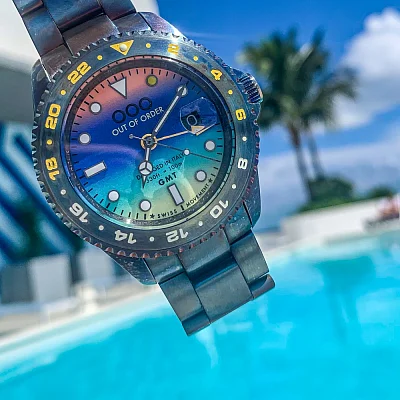 OUT OF ORDER Swiss GMT Miami Quartz OOO.001-19.MI