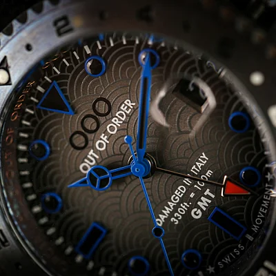 OUT OF ORDER Swiss GMT Tokyo Shibuya Quartz OOO.001-19.TS
