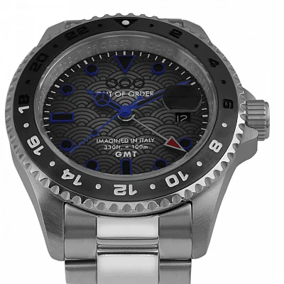 OUT OF ORDER Swiss GMT Tokyo Shibuya Ultra Brushed Quartz OOO.001-19.TS.SS