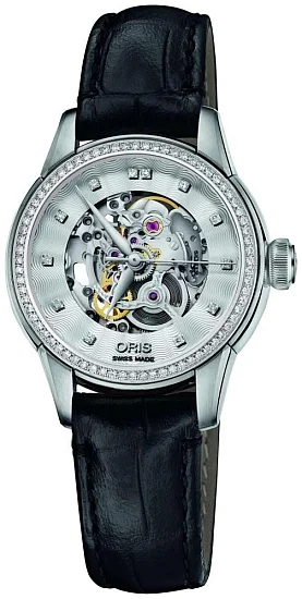 Oris Artelier Lady Skeleton Diamonds 01 560 7687 4919-07 5 14 60FC