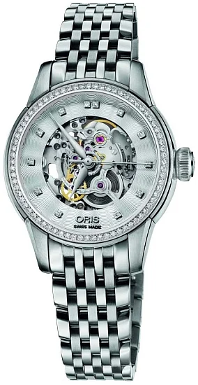 Oris Artelier Lady Skeleton Diamonds 01 560 7687 4919-07 8 14 77