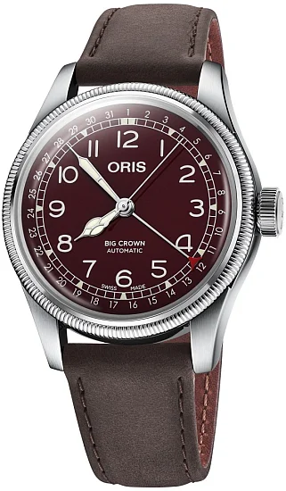 Oris Big Crown Pointer Date Burgundy Dial 01 754 7741 4068-07 5 20 64