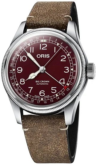Oris Big Crown Pointer Date Burgundy Dial 01 754 7741 4068-07 5 20 50