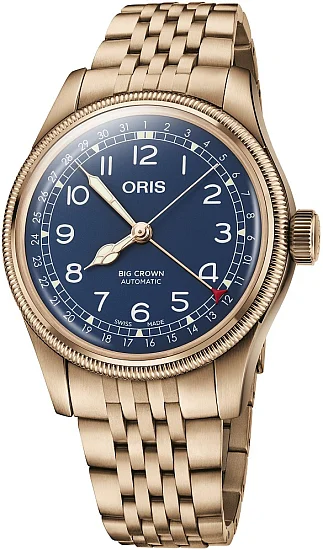 Oris Big Crown Pointer Date Full Bronze Blue 01 754 7741 3165-07 8 20 01