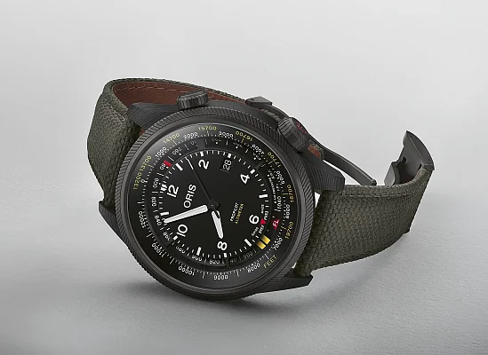 Oris Big Crown ProPilot Altimeter Carbon in Feet 01 793 7775 8734-Set