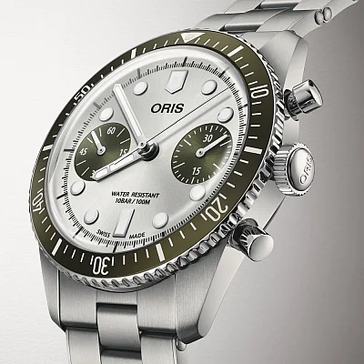 Oris Divers Sixty-Five Chronograph Green 01 771 7791 4051-07 8 20 18