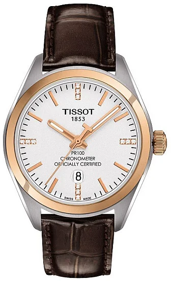 Tissot PR 100 Lady Diamonds PVD COSC Chronometer T1012512603600