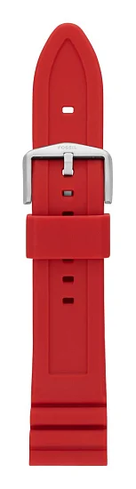 Paski i części Pasek Fossil Smartwatch Gumowy Czerwony 22mm S2213180
