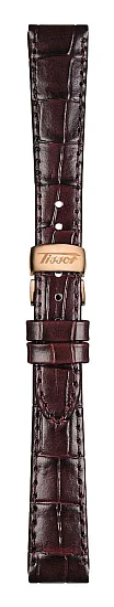 Paski i części Pasek Skóra Tissot Brązowy 15mm z Zapięciem Motylkowym Everytime Small T600040260