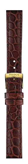Paski i części Pasek Skórzany Tissot Brązowy 15mm Everytime T600038635