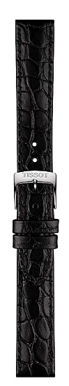 Paski i części Pasek Skórzany Tissot Czarny 15mm Everytime T600039583