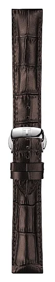 Paski i części Pasek Skórzany Tissot Brązowy 20mm z Zapięciem Motylkowym Ballade T600039965